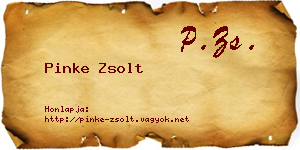 Pinke Zsolt névjegykártya